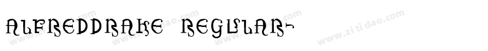AlfredDrake Regular字体转换
